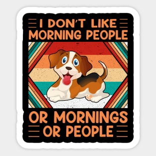 I don't like morning people or mornings or people (vol-10) Sticker